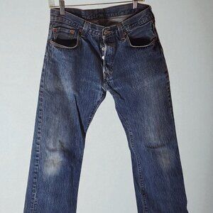 Levi’s 501 Button-Fly Jeans – 34x34 Vintage Blue Straight Leg Denim